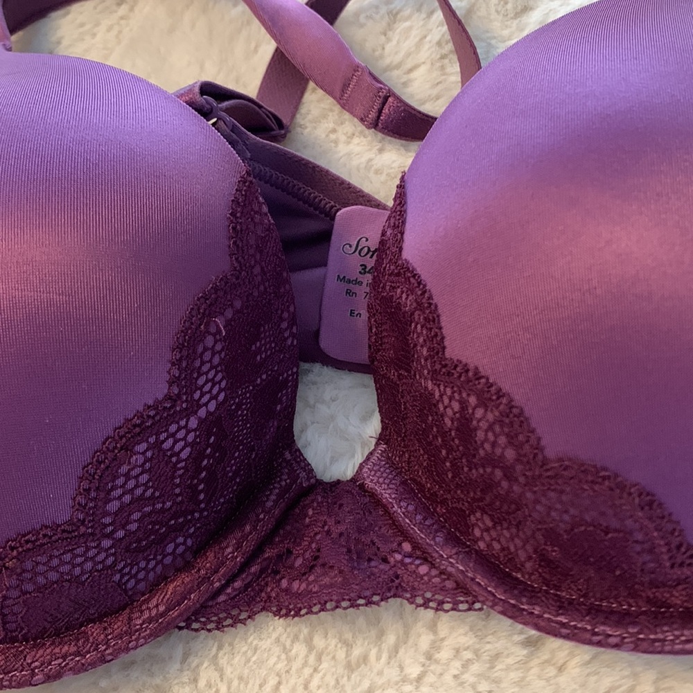 34b Soma Enhancing Shape Full Coverage Lace Trim … - image 4